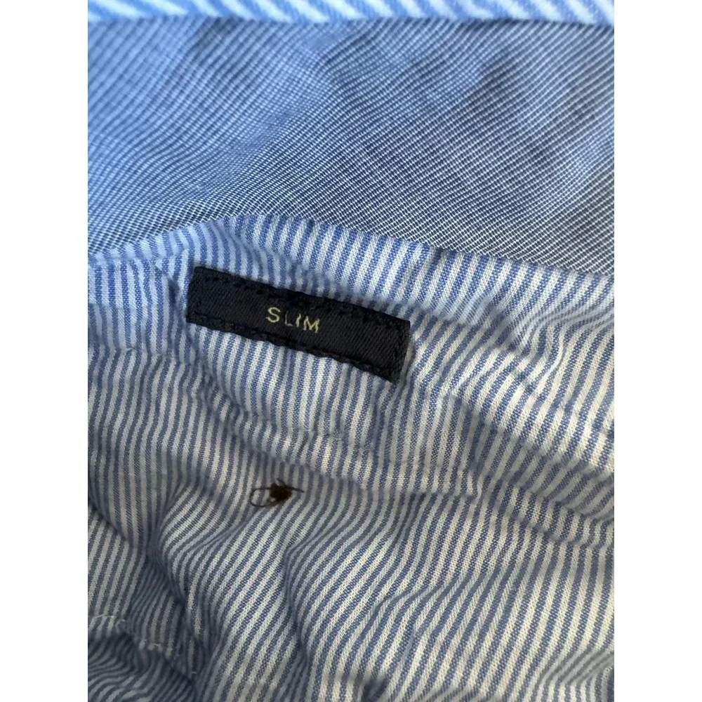 J.Crew Bowery Stretch Chino Pants Navy‎ Sz 33x32 Classic Slim Fit Twill Career